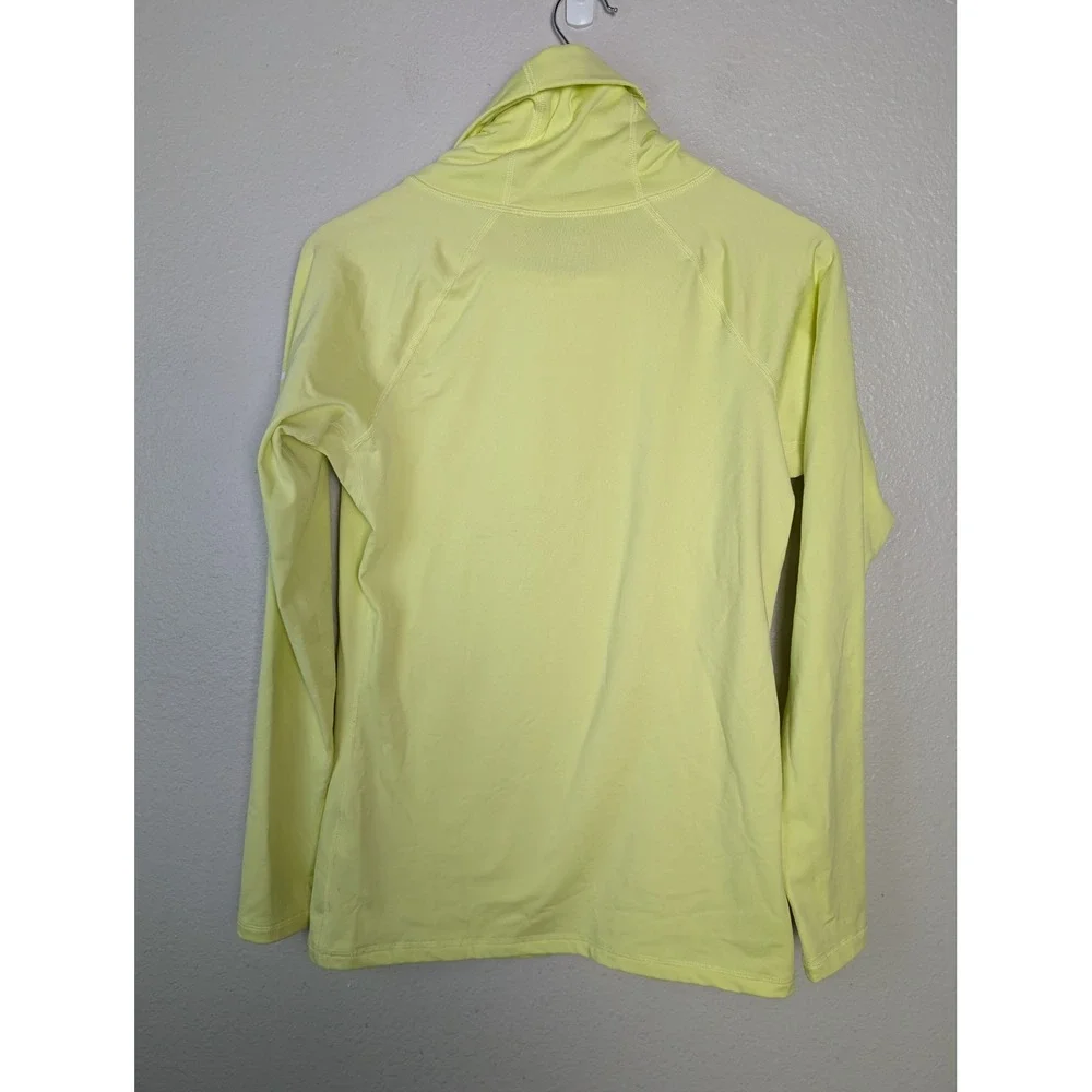 Nike Pro Dri-FIT Cowl Neck Long Sleeve Training Top Neon Lime Yellow 485381-333